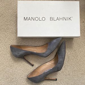 Manolo Blahnik Grey pumps 37.5